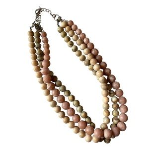 Premier Designs Necklace, 3 beaded strands, can be worn as separate strands